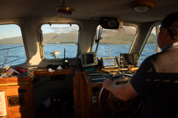 Captain on boat